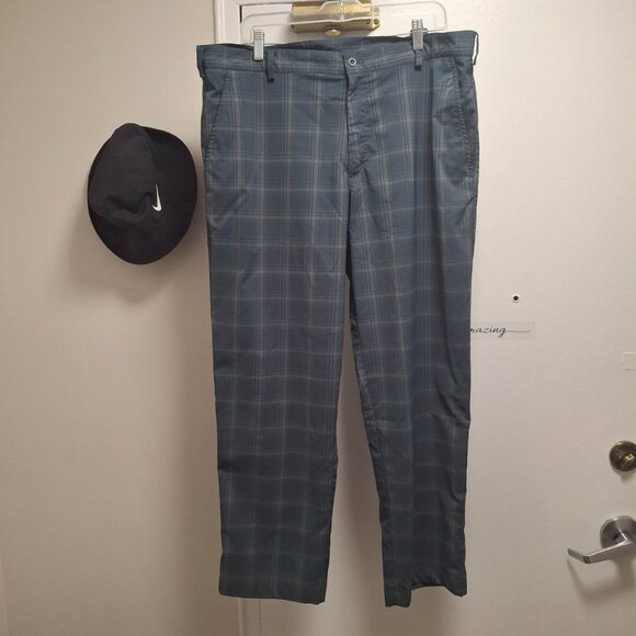 Nike Golf Men's Plaid FitDry Pants - Sz 38x32 - Picture 2 of 10